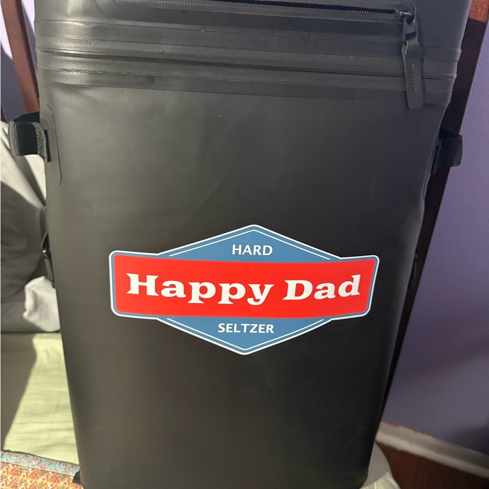 Happy Dad Black Seltzer Cooler Bag